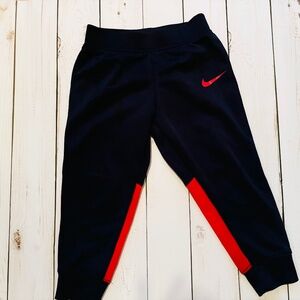 Boys Nike 3t joggers red and blue dri-fit